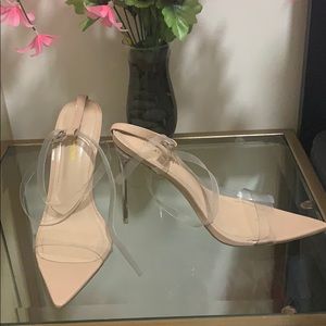 Coming Through Heeled Nude Sandal